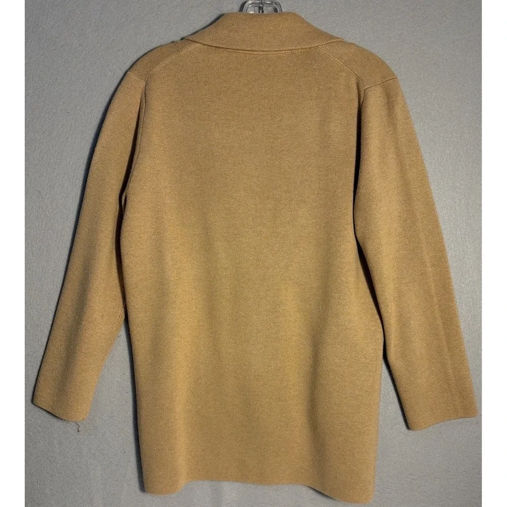 J. CREW Schoolboy Cotton Knit Sweater Blazer Jacket Size XS Tan Academia Preppy
